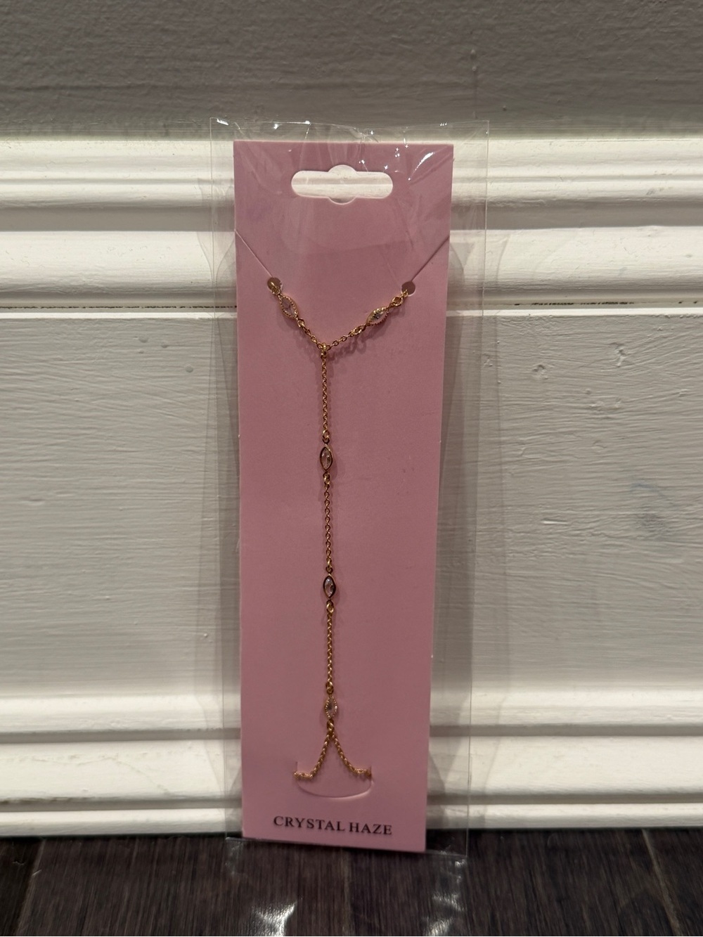 NWT Crystal Haze Gold & Crystal Hand Chain for Women Jewelry - Picture 1 of 7